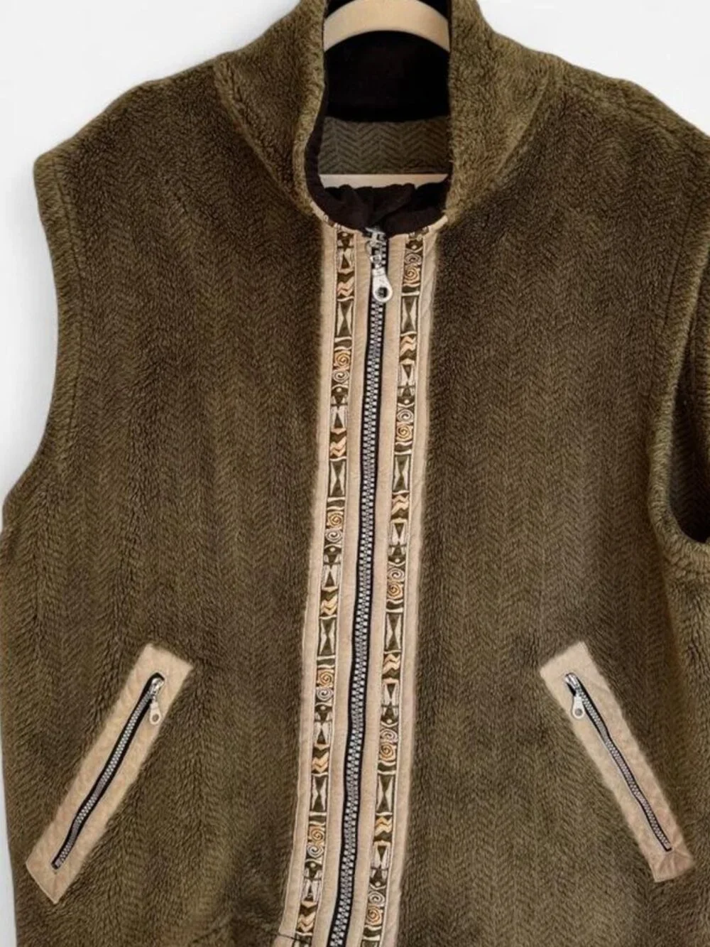 Mens Fleece Wolly Bully Vest